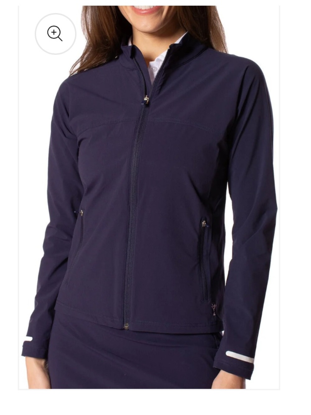 Golftini ⛳️ Women's Navy Full-Zip Performance Jacket NWT - Picture 3 of 9